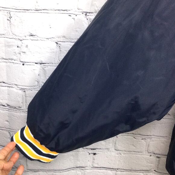 Steve & Barry's Men's VTG Collegiate Michigan Quilted Varsity Jacket Blue XXL - Picture 6 of 15